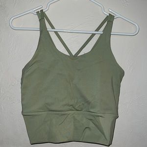 Green medium sports bra